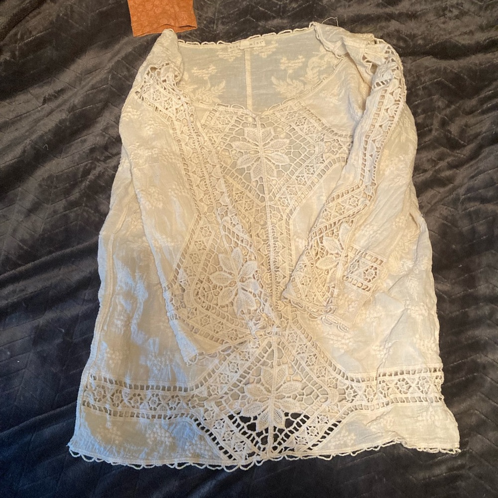 Lacey cute Hint of Mint cover-up!